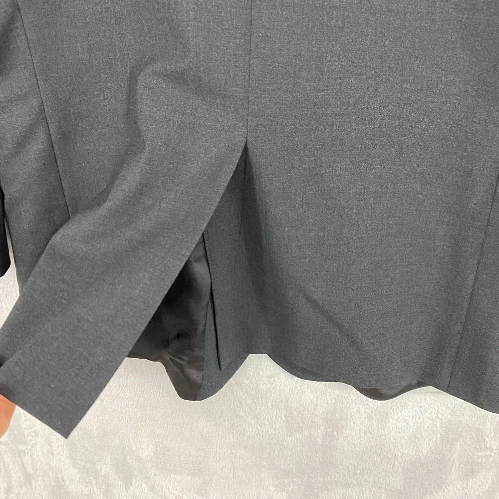 Brooks Brothers Stretch Wool Blazer Sport‎ Coat Men's 46R Gray Suit Jacket